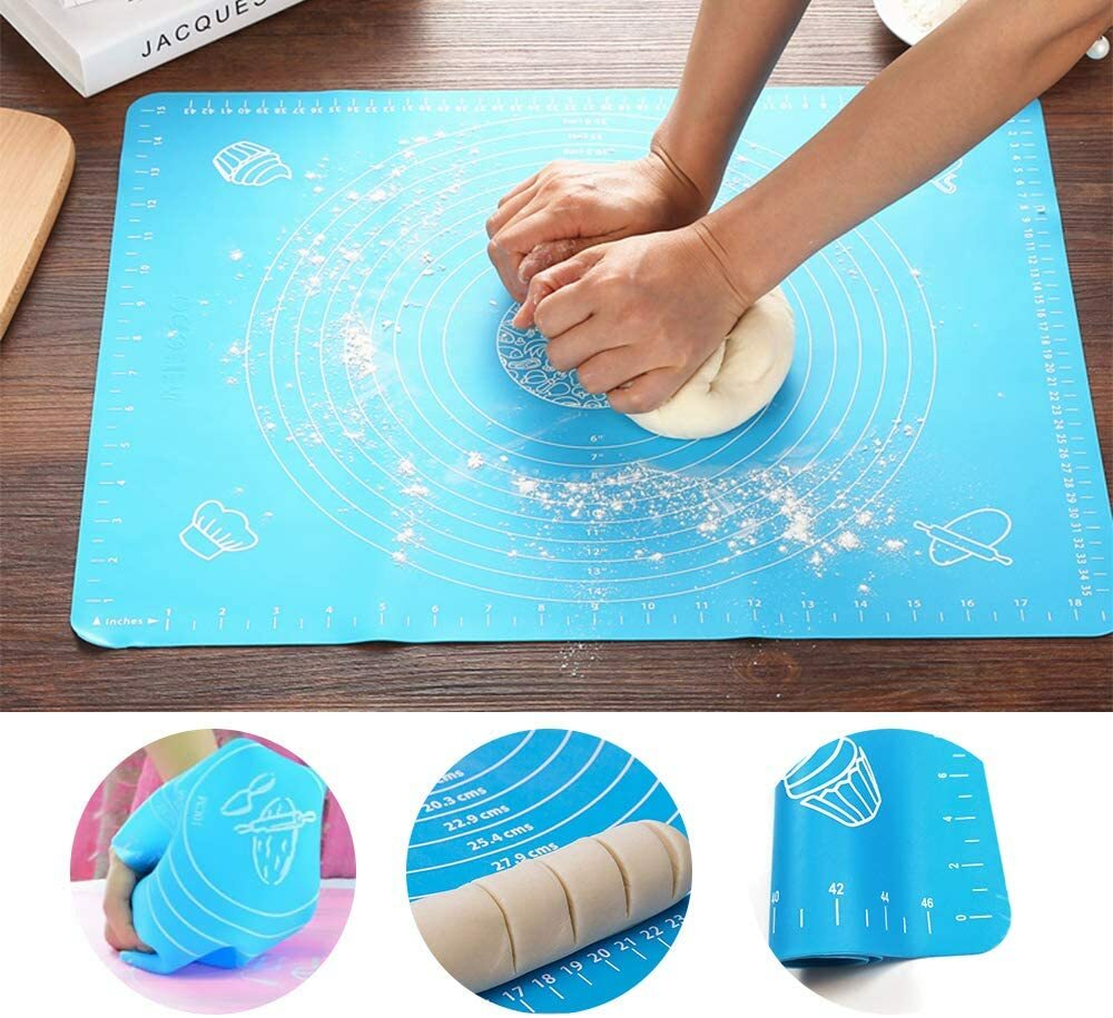 Alfombra De Silicona Para Amasar Pastelería Antiadherente 40x50cm DFH
