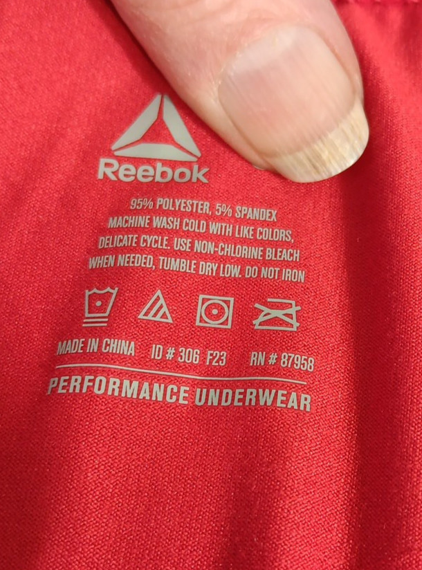 REEBOK Low Rise Briefs 3XL Contour Pouch Underwear Ultimate Comfort 5-Pack thumbnail 4