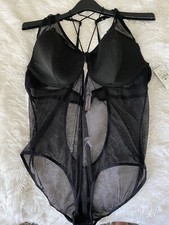 Women s Black Mesh Bodysuit