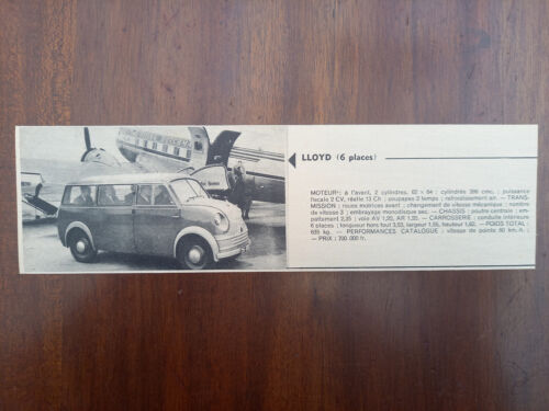 Lloyd LT 400, Transporter, Bus, Abbildung, 1954 - Photo 1/1