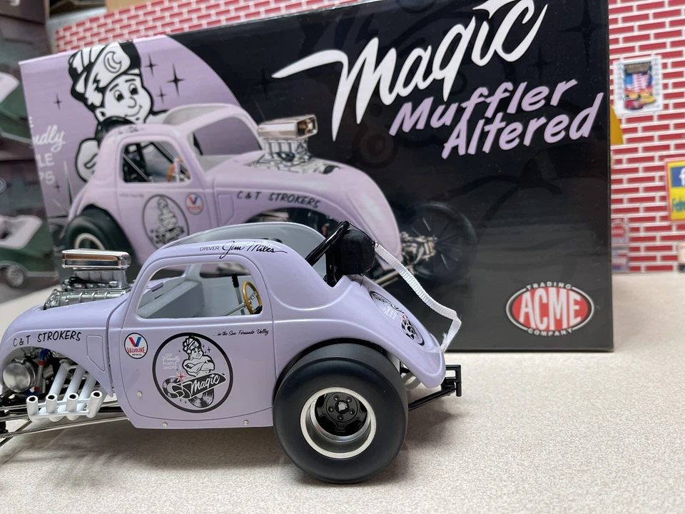 Silenciador 1/18 Acme GMP Fiat Magic alterado Jim millas A1800802 stock bajo Foto 3 de 4
