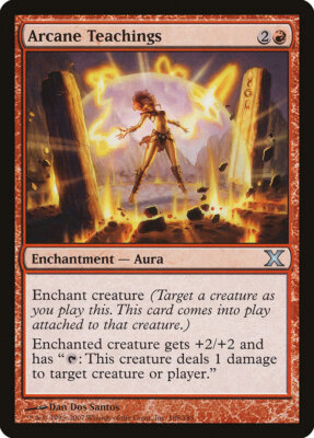 MTG Karte - Arcane Teachings - 10. Auflage - Nr. 188 - EN - EX - Uncommon Foil