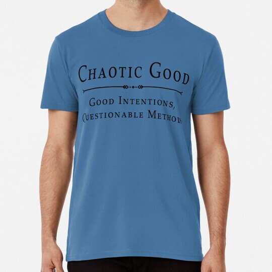 Chaotic Good Roleplaying Alignment Size S to 5XL Made in the USA T-Shirt