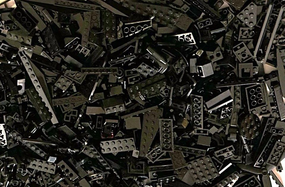 批量 275 件 黑色乐高特种碎片砖板斜坡钉零件 — 第 2/2 张图片