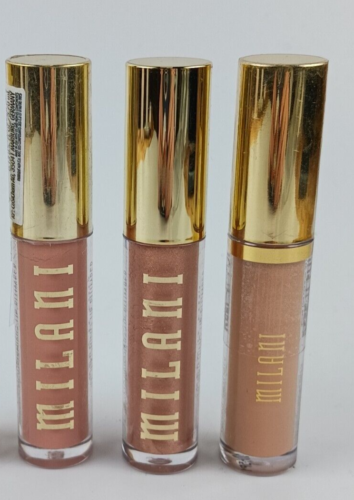 3 PACK MILANI KEEP IT FULL NOURISHING LIP PLUMPER CHAMPAGNE (2) & NUDE SHIMMER