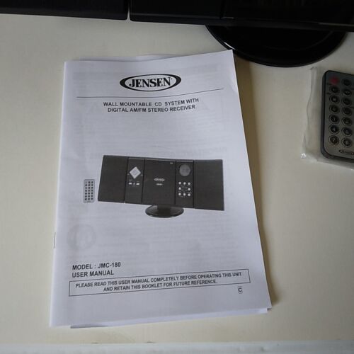 Jensen JMC-180 Micro Compact Stereo System-CD-Radio-AUX+Remote-Box-Testato Funzionante - Foto 2 di 15