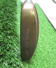 Vintage Royal Scot Brass Blade Putter Golf Club 34" RH Steel Shaft