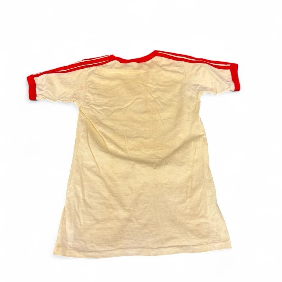 Camiseta vintage 70 adidas timbre talla M Foto 2 de 4