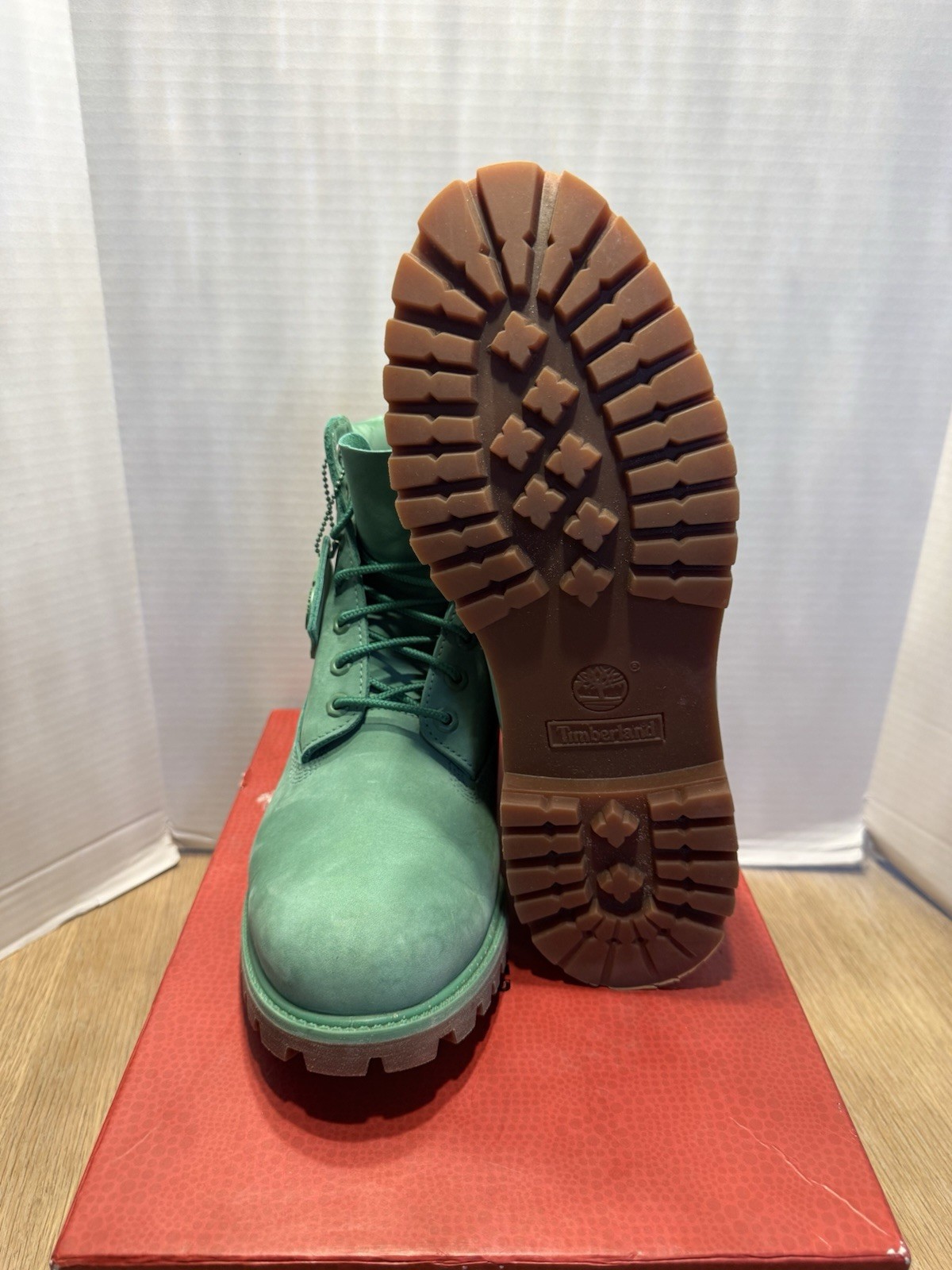 Timberland 6" Premium Waterproof Boot 50th Anniversary Medium Green size 12 image 5