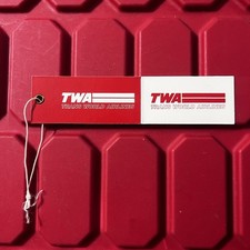 TWA Trans World Airlines Baggage Tag Collectible Unused Vintage 1980s