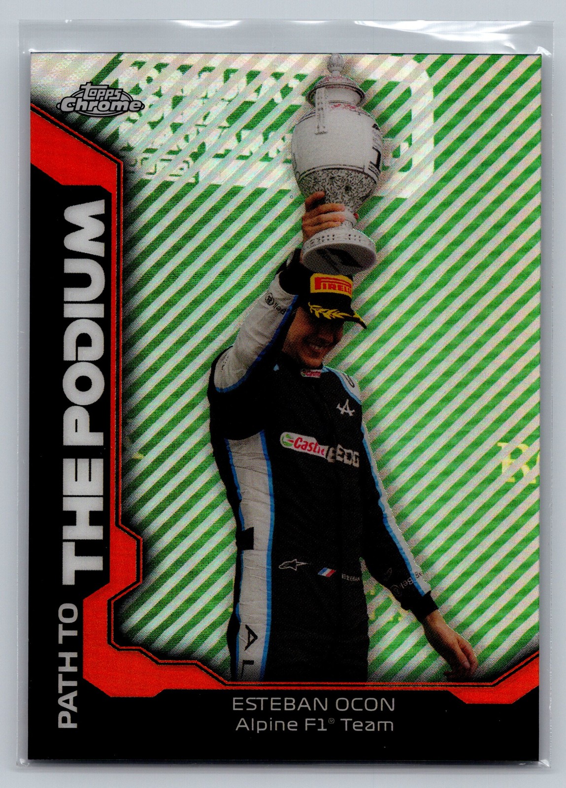 2021 Topps Chrome Formula 1 #PTP-EO Esteban Ocon Path to the Podium