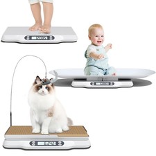 Pet Scale for Cats and Puppy,Baby Weighing Scale,Digital Scale with 2 Tray an...