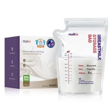 Nuliie 300 Pcs Breastmilk Storage Bags 300 Count Pack of 1 , transparent