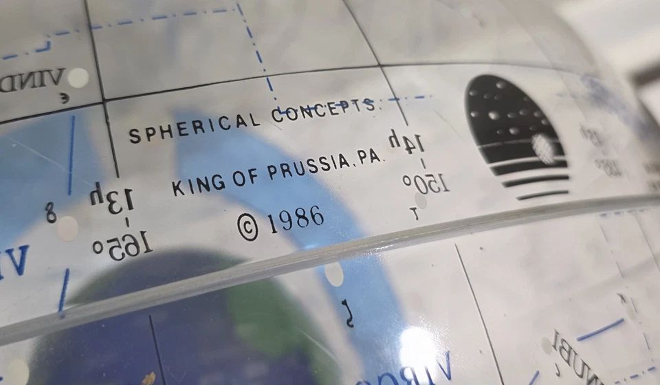 Spherical Concepts Nave Estelar Tierra II Esfera Celestial Globo Sin Base 1986 LEER Foto 4 de 4