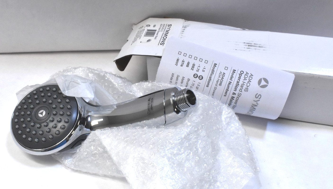 Symmons Hand Shower Wand ADA Compliant Polished Chrome 3-3/8" Dia ADACHS-2.0