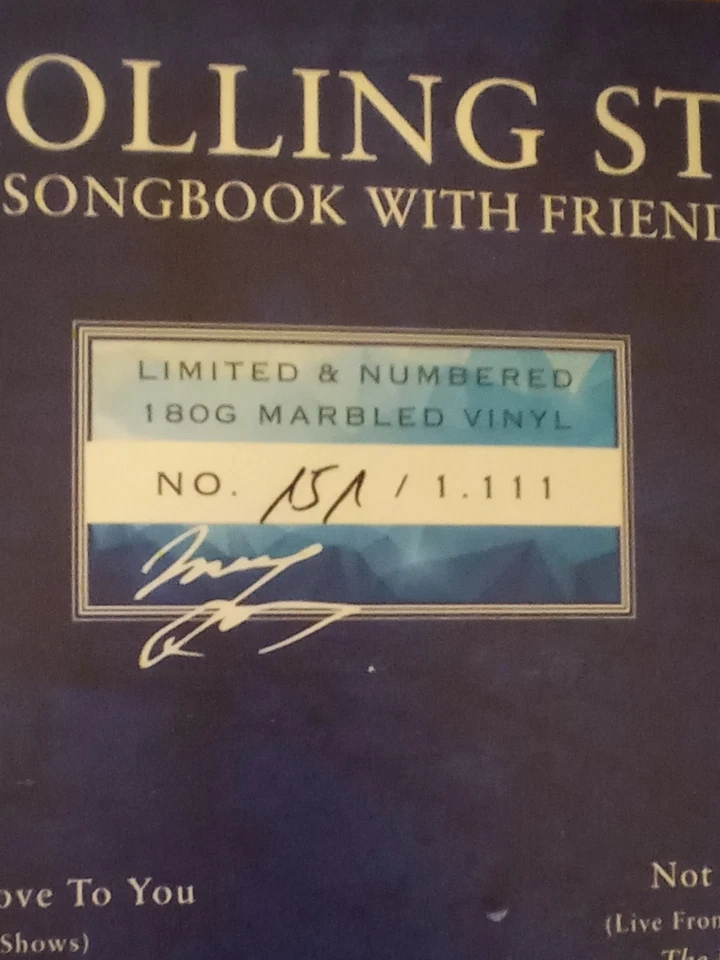 The Rolling Stones A Songbook Wit Friends Vinyl LP Blue Marbled Colour Limited - Bild 3 von 4