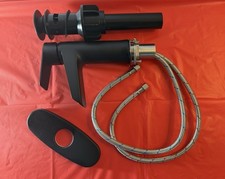 Single Hole Single-Handle Waterfall Bathroom Faucet with Drain Assembly-New