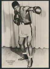 VINTAGE FLOYD PATTERSON BOXING 5" x 7" SEMI GLOSSY PHOTO MADE IN SWEDEN