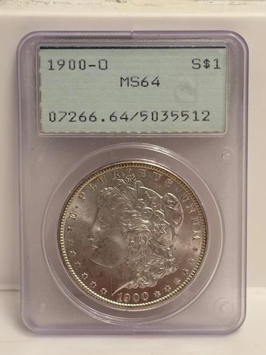 1900-O Morgan Silver Dollar PCGS MS 64 Old holder