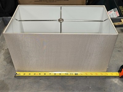 Uttermost Rectangular Lamp Shade 27329-1 Spider Fitter 17'' Designer Shade New