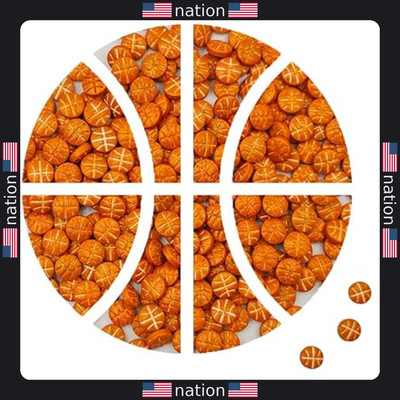 Mini Basketball Sprinkles for Cake & Cupcake Toppers - 4.6oz Sweet Decorations