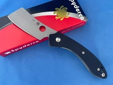 Spyderco C177GP Roc Knife Black G-10 VG-10 Cleaver Style Blade Made in 2015 #155