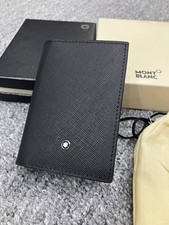 Montblanc Black Leather Card Holder Sartorial 4CC Mini Wallet MB113223 FullBox