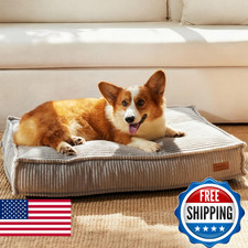 FUKUMARU 5.5-Inch Thick Dog Bed Mat, Washable Cat Bed with Waterproof Lining, Or