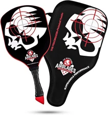 PEACEMAKER PICKLEBALL PADDLE BY AIRBLADES & YELLOW PICKLEBALLS BY LEEKEY,  NEW!