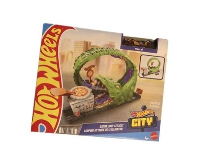 Hot Wheels City Gator Alligator Loop Attack Spielset Track/Bahn-Set HNP03