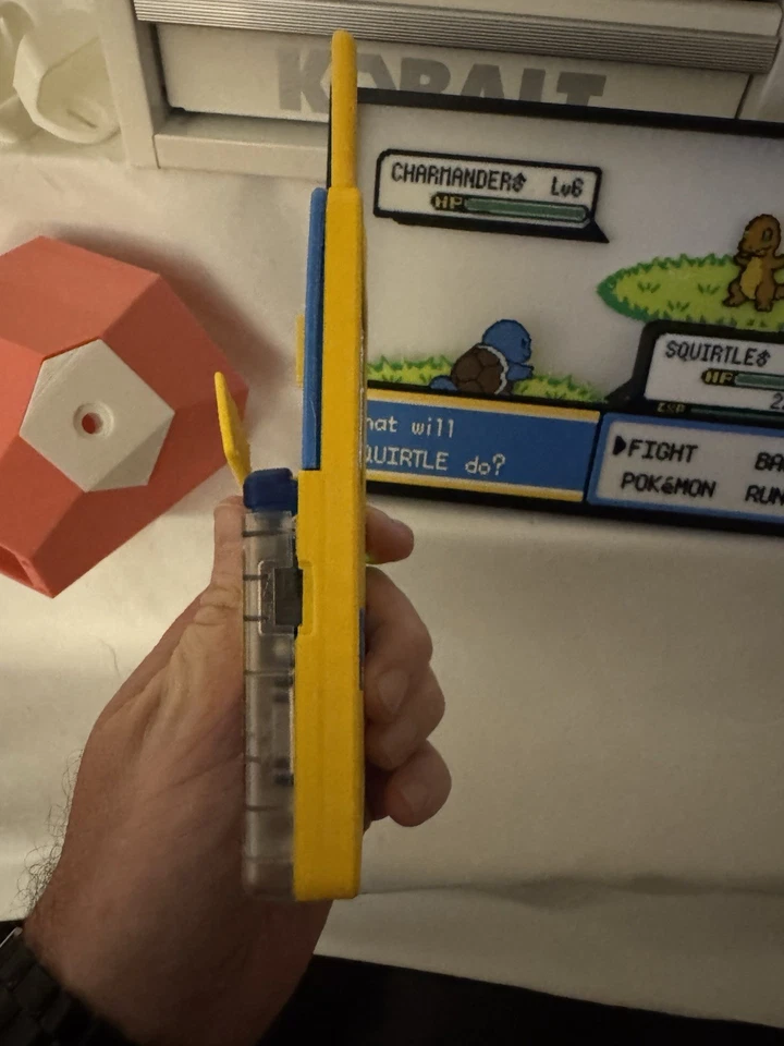 Custom Pokemon Yellow Pikachu Nintendo GameBoy Advance SP 101 3D Print Unhinged - Image 2 of 4