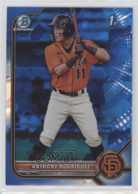 2022 Bowman Sapphire Edition Chrome Prospects Anthony Rodriguez #BCP-26 00em