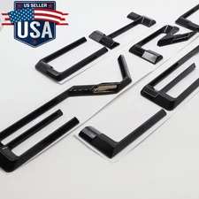 3D Black Tailgate Insert Letters For Silverado15002500HD3500HD 2019-2025 Emblems