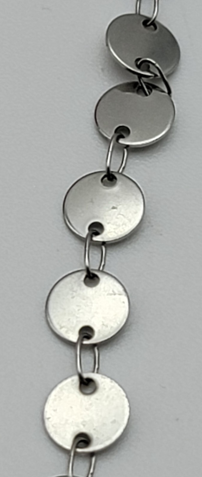 Plunder Design Silver Tone Tiny Circle Link Chain… - image 3