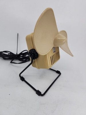 Vintage Electrix Desk Fan 9'' Beige Retro Industrial Style Tested Working