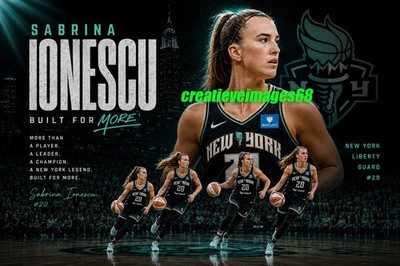 Sabrina Ionescu WNBA New York Liberty 4x6 PHOTO Custom Photo