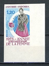 DP-6 Andorre taxes N° 250a ** NON DENTELE à 10 % de la cote.   A saisir !!!
