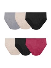Fruit of the Loom Women's Hi-Cut Seamless Briefs Assorted Colors 6 Pack