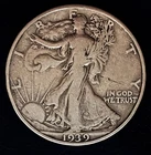 1939 P Walking Liberty Half Dollar 90% Silver 1