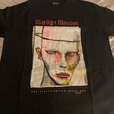 Marilyn Manson Shirt XL Black One Assassination Under God Chapter One