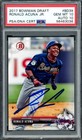 Ronald Acuna Jr. Signed 2017 Bowman Draft RC BD39 Braves PSA 10 Sig 10 PSA/DNA