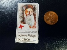 Henry Dunant Swiss humanitarian 2013 S. Tome E Principe Stamp
