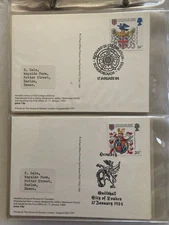 Over 120 Picture Cards 1st Day Post Marks in Post Office Picture Card Album