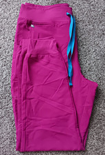 FIGS Technical Collection Women s Dark Magenta Jogger Scrub Pants L