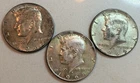 Kennedy 40% Silver Half Dollars, Qty 3, XF-UNC, Lot 2