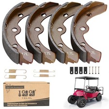 10L0L Golf Cart Brake Shoes Kit for Club Car DS  Carryall 1981-1994 Brown