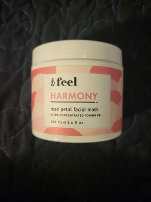 FEEL Harmony Rose Petal Facial Mask Toning 3.4 Oz / 100 mL