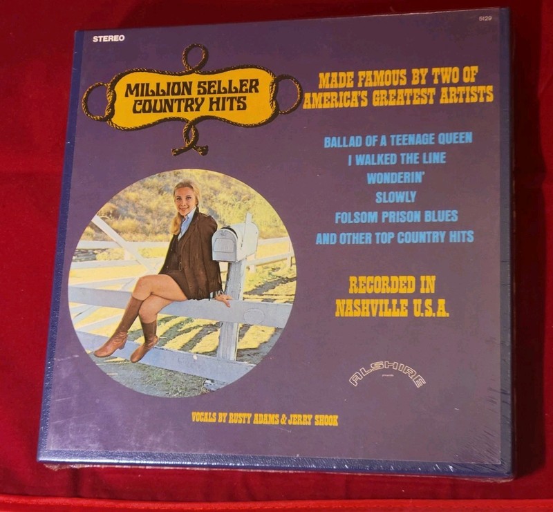 Million Seller Country Hits- Rusty Adams & Jerry Shook Reel To Reel Tape; SEALED