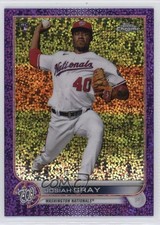 2022 Topps Chrome Purple Speckle Refractor 134/299 Josiah Gray #160 1ca6