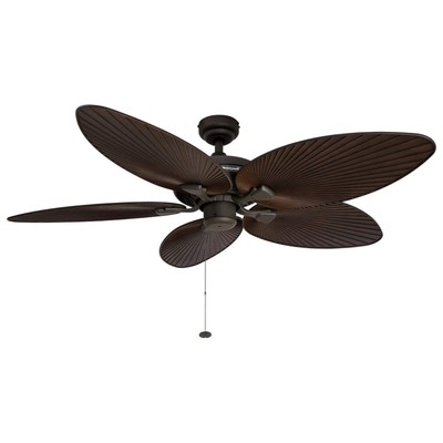 Ceiling Fans Palm Island, 52 Inch Tropical Indoor Outdoor Ceiling Fan with No